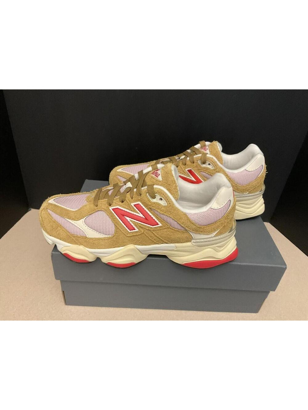 New! New Balance 9060 Beige/Pink Athletic Shoes. Youth’s 7Y. Womens Size 8.5